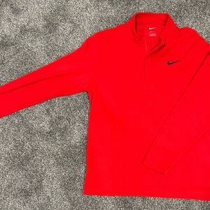 Nike Red Long Sleeve Pullover